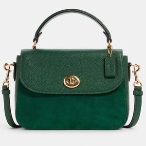 COACH  Satchel & Crossbody w/ Leather & Suede
